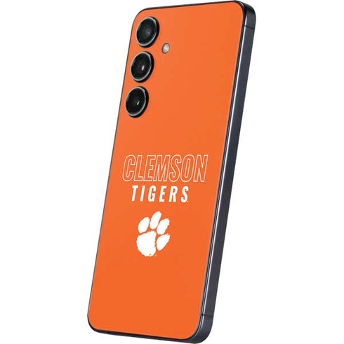 Clemson University Tigers Logo Galaxy S25 Skin
